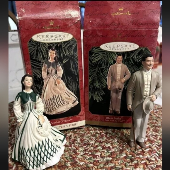 Hallmark Keepsake 1999 Gone with the Wind Rhett Butler and Scarlett O Hara - Picture 2 of 11